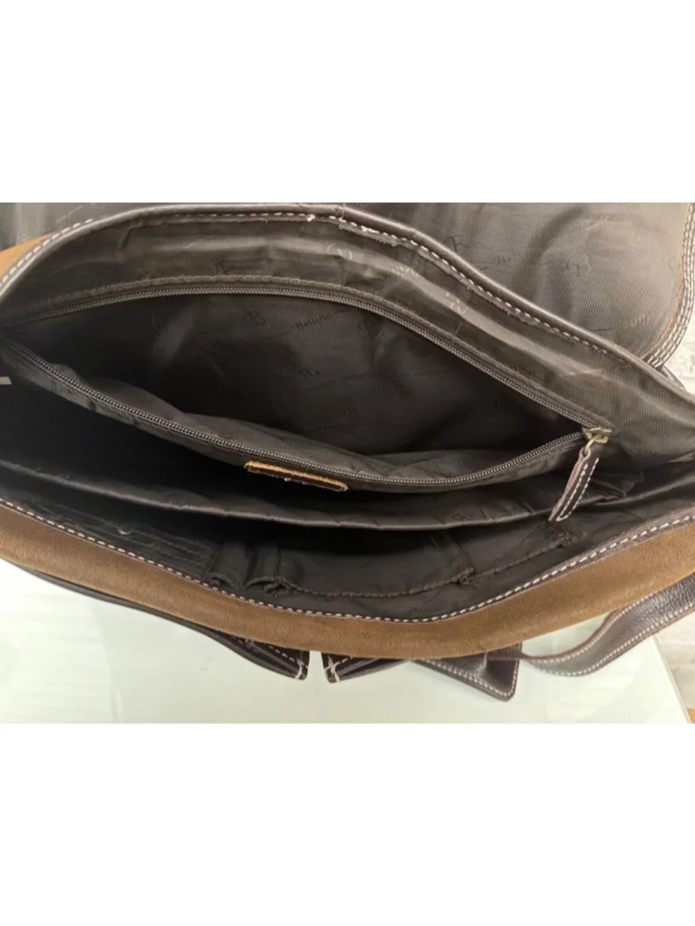 Bellino Brown Bacardi Oakheart Leather Men Limited-Edition Messenger Bag